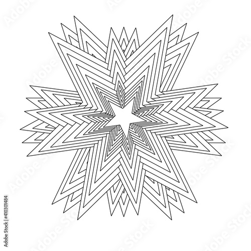 Wallpaper Mural From edited star outline to 3d abstract ornament Torontodigital.ca