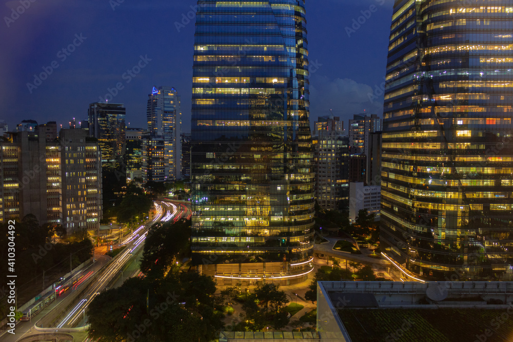 Fototapeta premium Sao Paulo, megacity night picture