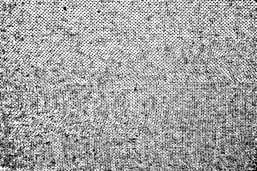 Grunge surface texture with dirt, grit, dots. Abstract monochrome background, similar to hardboard, gauze, coarse fabric. Vector illustration. Overlay Template.