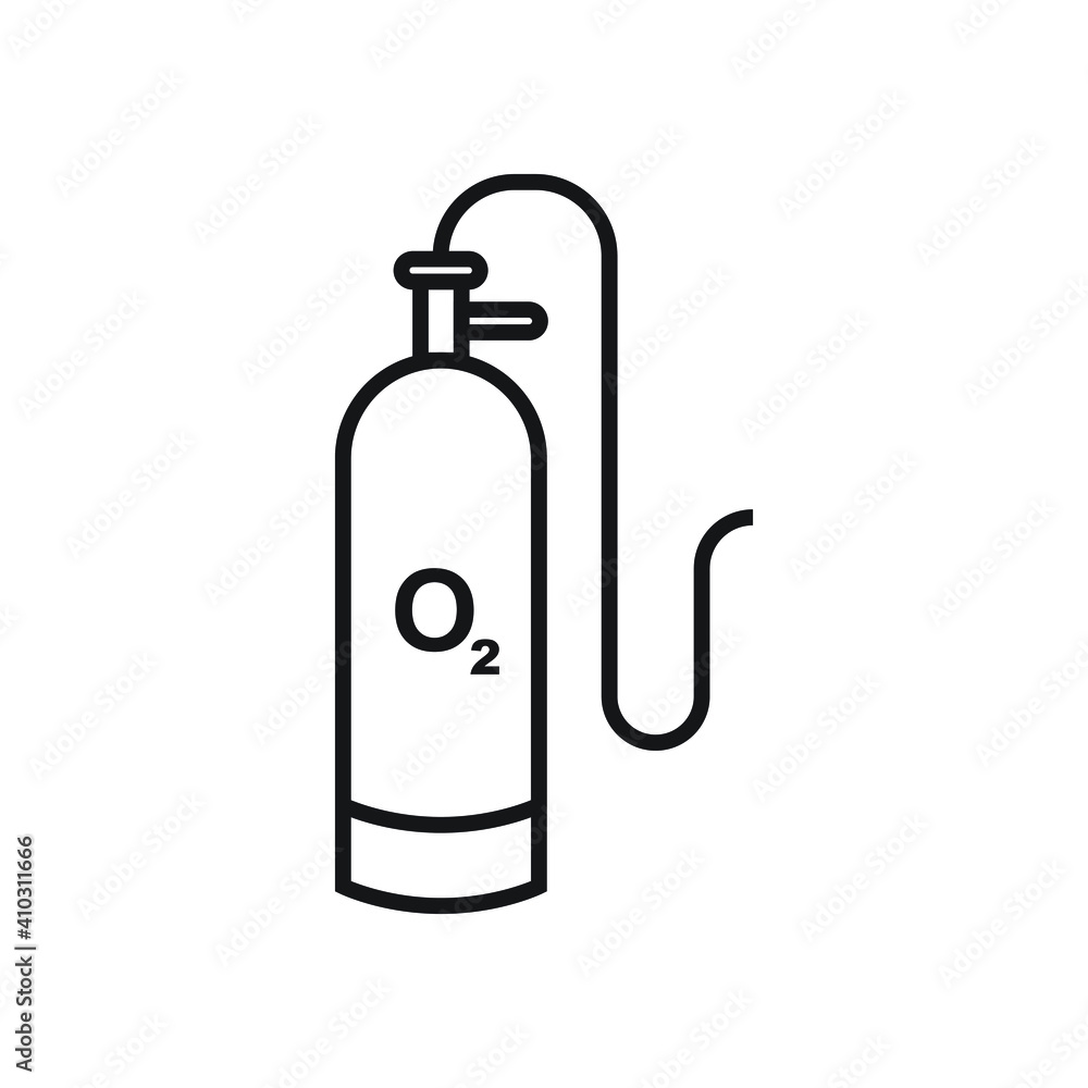 Oxygen tank icon design. vector illustration Oxygen tank icon design. vector illustration