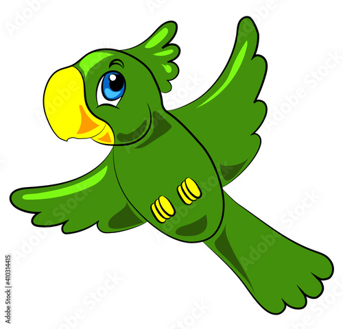 funny cute lovely baby parrot cartoon