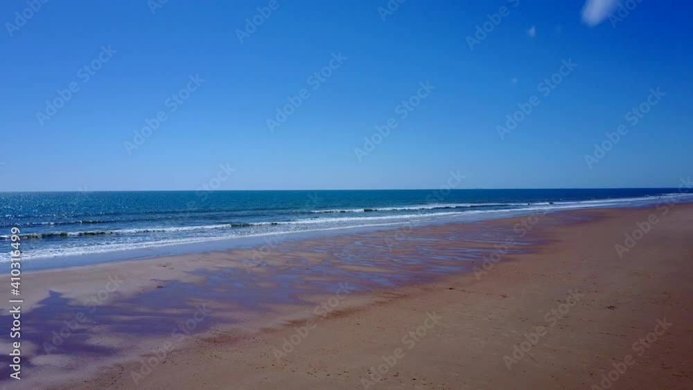 Clean sand and beautiful beach in Doñana´s natural park in south of Spain Clean sand and beautiful beach in Doñana´s natural park in south of Spain
