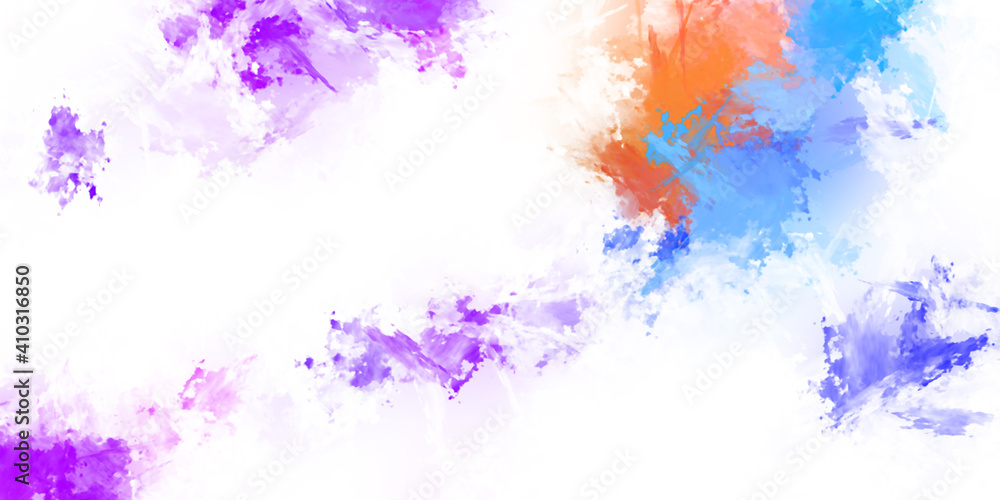 Fototapeta premium Brushed Painted Abstract Background. Brush stroked painting. Strokes of paint. 2D Illustration.