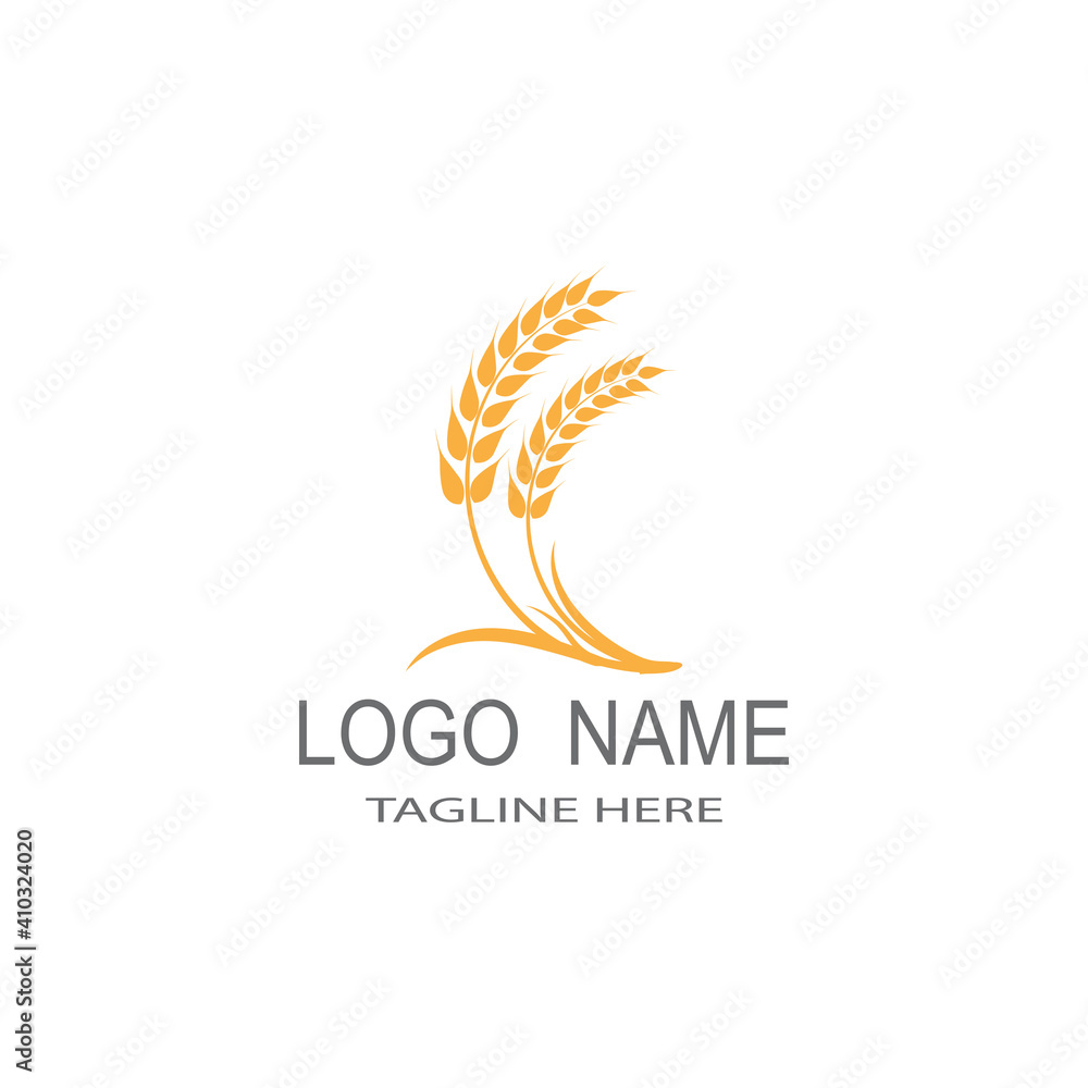 Agriculture wheat Logo Template vector icon design Agriculture wheat Logo Template vector icon design