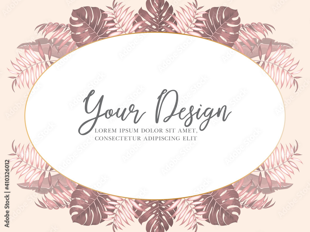 Obraz premium Beautiful tropical leaves background