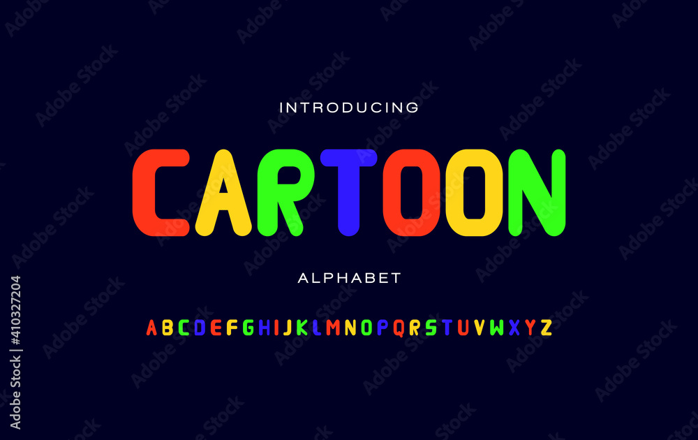 Colorful alphabet fonts. Letter for a design, poster, banner, etc. Vector typography