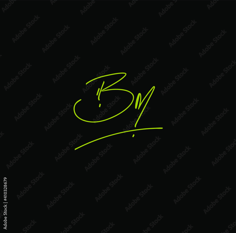 BM b m Initial handwriting creative fashion elegant design logo Sign Symbol template vector icon BM b m Initial handwriting creative fashion elegant design logo Sign Symbol template vector icon