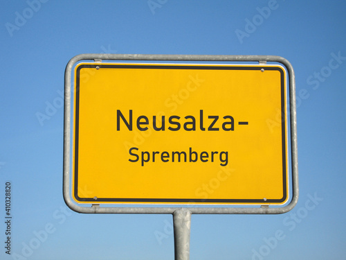 Ortsschild Neusalza-Spremberg photo