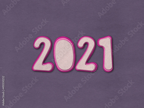 2021 - Multi color paper cut our sign