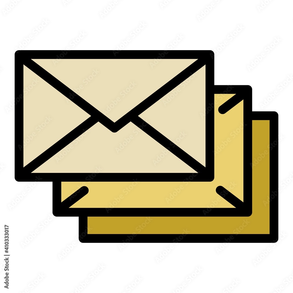 Post letters icon. Outline post letters vector icon for web design isolated on white background Post letters icon. Outline post letters vector icon for web design isolated on white background