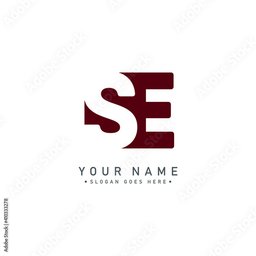 Initial Letter SE Logo - Minimal Vector Logo