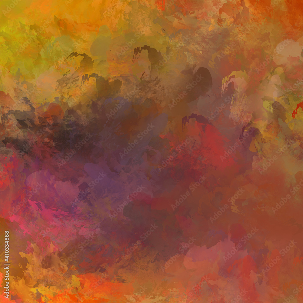 Painted composition with vibrant brush strokes. Textured colorful painting. Paint brushed wallpaper. Painted composition with vibrant brush strokes. Textured colorful painting. Paint brushed wallpaper.
