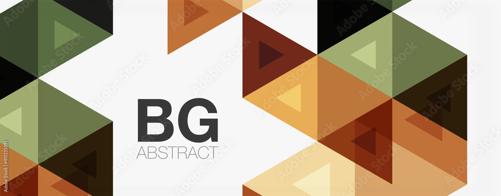 Mosaic triangle pattern abstract background for cover, banner, flyer and poster and other template Mosaic triangle pattern abstract background for cover, banner, flyer and poster and other template