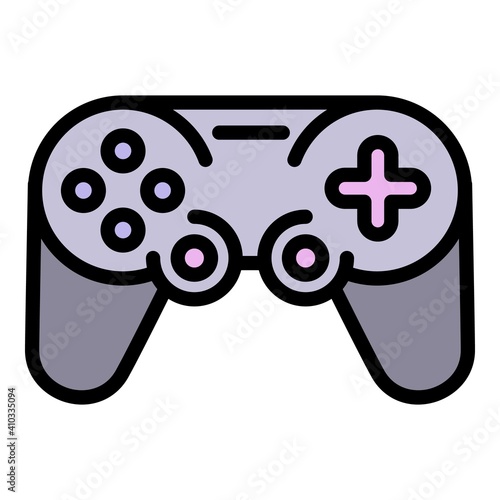 Xbox joystick icon. Outline xbox joystick vector icon for web design isolated on white background
