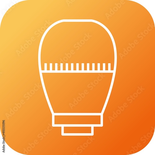 Unique Thermostatic Head Line Vector Icon