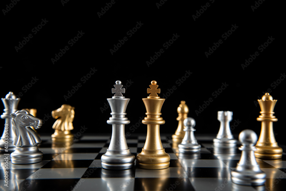 chess board game for ideas and competition and strategy, business success concept chess board game for ideas and competition and strategy, business success concept