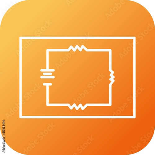 Unique Circuit line vector icon