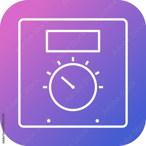Unique Thermoregulator Line Vector Icon