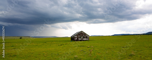 Abandoned farmhouse in northern New Mexico, USA