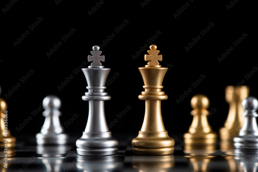chess board game for ideas and competition and strategy, business success concept chess board game for ideas and competition and strategy, business success concept