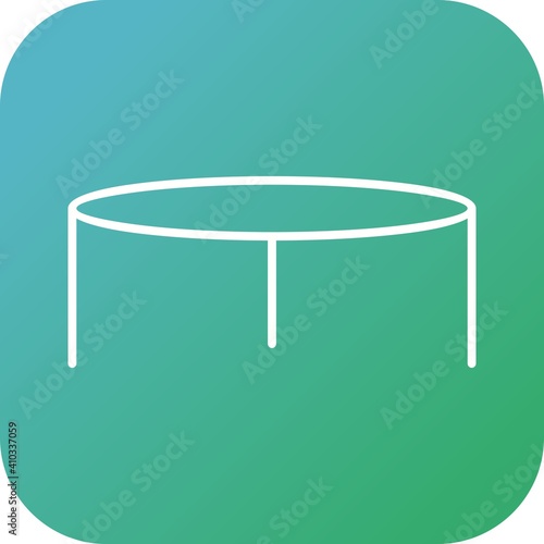Unique Stool Line Vector Icon