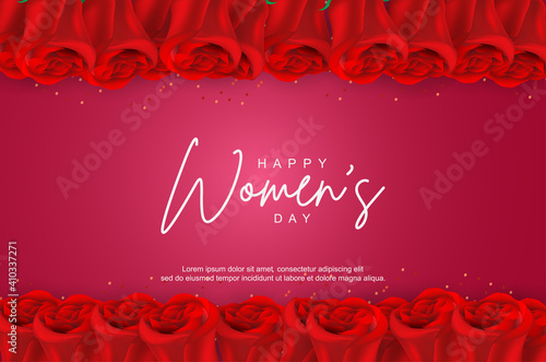 Women's day with flowers