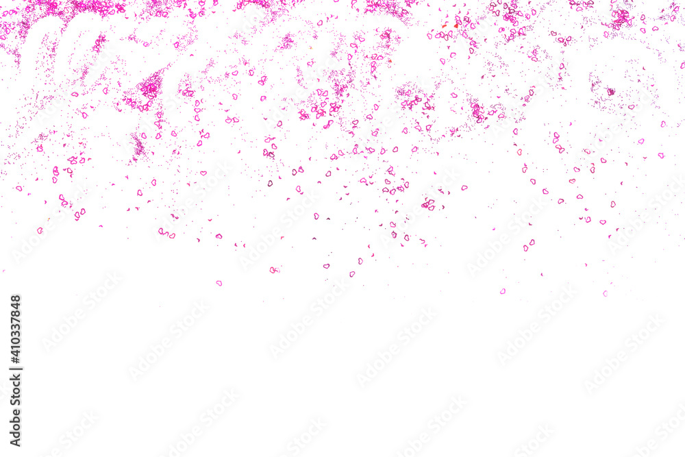 Greeting card with hearts sprinkles confetti Greeting card with hearts sprinkles confetti