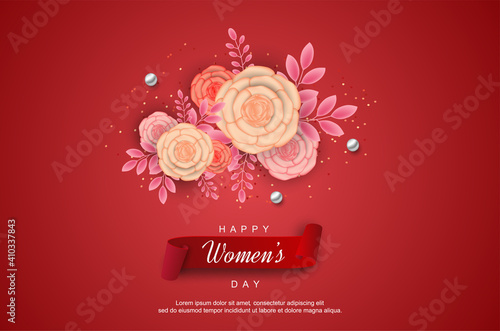 Women s day with flowers