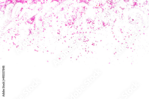 Greeting card with hearts sprinkles confetti © artemidovna