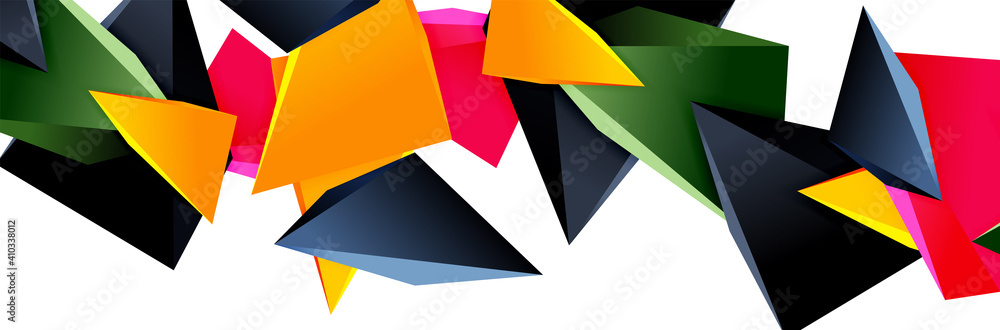Triangle mosaic abstract background, 3d triangular low poly shapes. Geometric vector illustration for covers, banners, flyers and posters and other Triangle mosaic abstract background, 3d triangular low poly shapes. Geometric vector illustration for covers, banners, flyers and posters and other