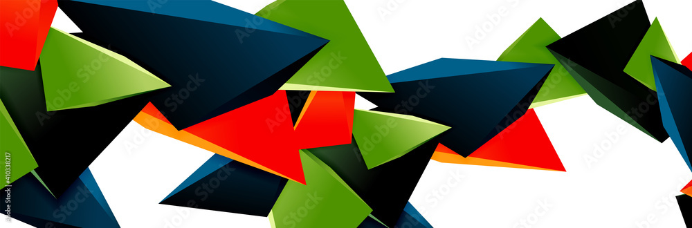 Triangle mosaic abstract background, 3d triangular low poly shapes. Geometric vector illustration for covers, banners, flyers and posters and other Triangle mosaic abstract background, 3d triangular low poly shapes. Geometric vector illustration for covers, banners, flyers and posters and other