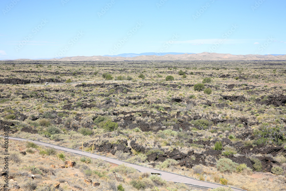 Valley of Fires Recreation Area in Tularosa Valley, New Mexico, USA