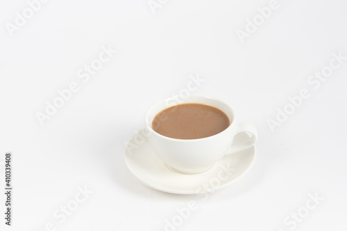 a cup of coffee isolated on white background