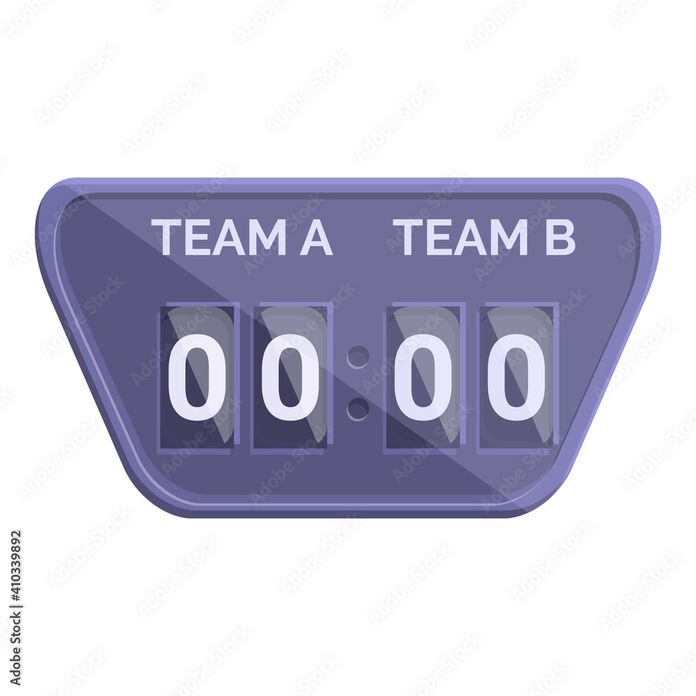 Game scoreboard icon. Cartoon of game scoreboard vector icon for web design isolated on white background Game scoreboard icon. Cartoon of game scoreboard vector icon for web design isolated on white background