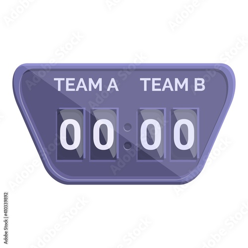 Game scoreboard icon. Cartoon of game scoreboard vector icon for web design isolated on white background
