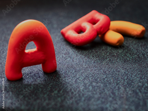 vowels of the alphabet in colors for kids