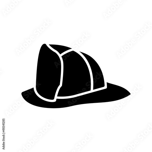 firefighting helmet icon vector illustration design