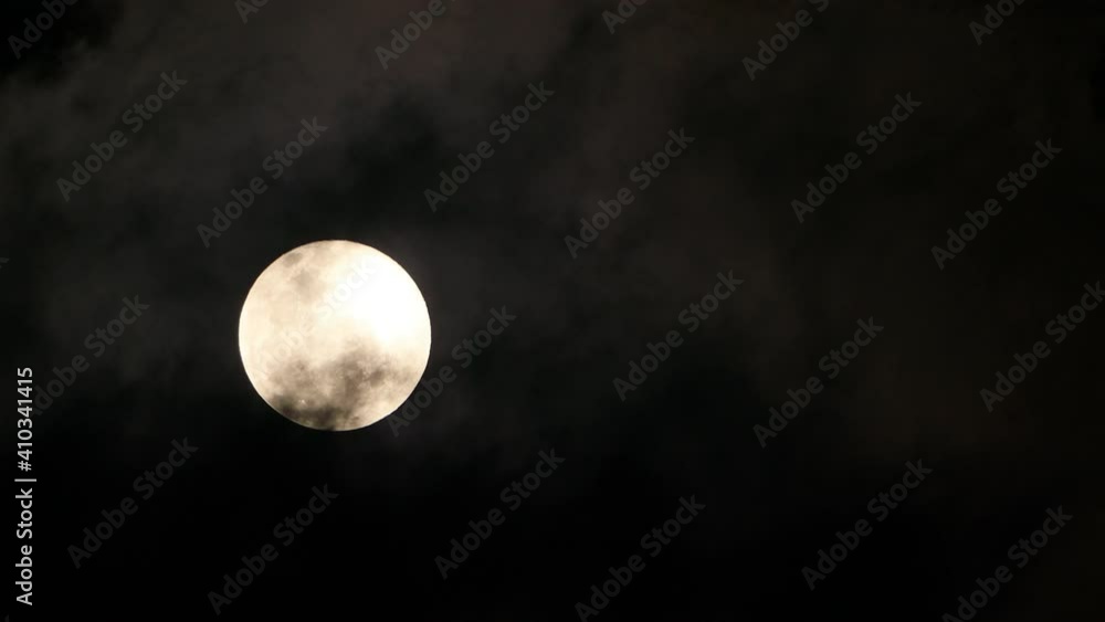 Full moon light and cloud Full moon light and cloud