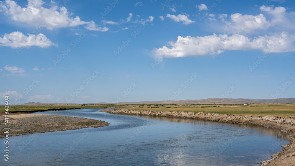 River near Ogii Lake Mongolia
