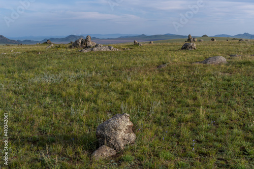 Fototapeta Naklejka Na Ścianę i Meble -  Stone formations Orkhon Mongolia