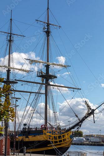 Billede på lærred Etoile du Roy previously known as the Grand Turk is a replica of a ship which t