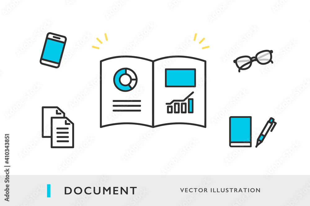 営業資料のイメージイラスト素材 Stock Vector Adobe Stock