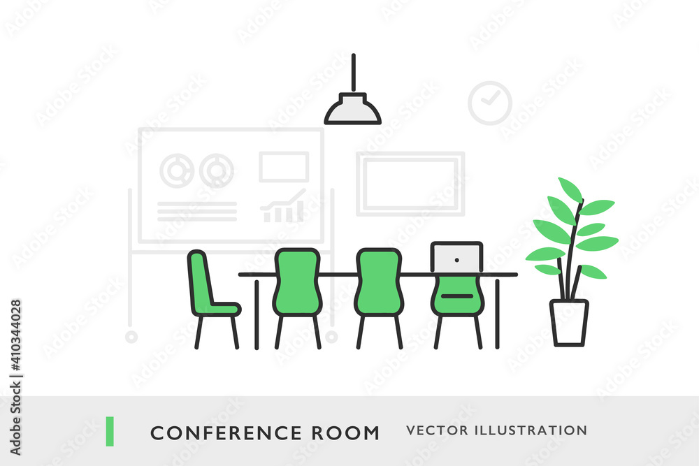 会議室のイメージイラスト素材 Stock Vector Adobe Stock