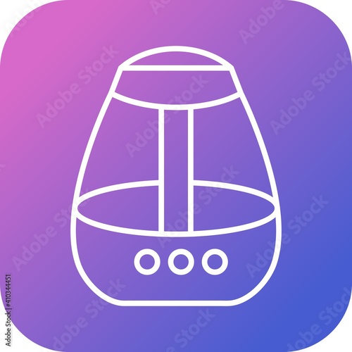 Unique Air Humidifier Line Vector Icon