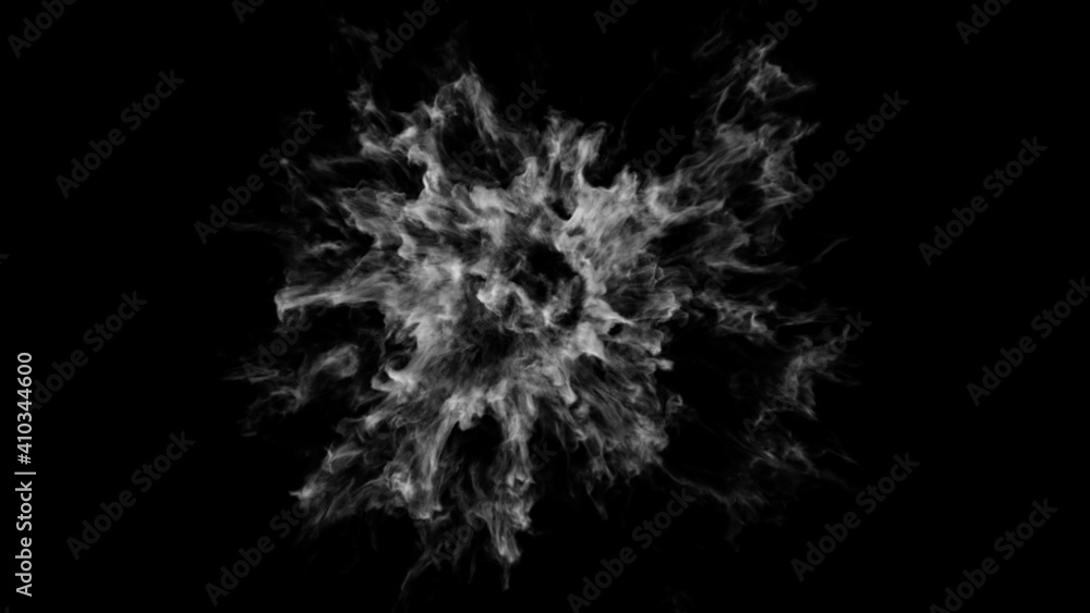Smoke Explosion design on black background Smoke Explosion design on black background