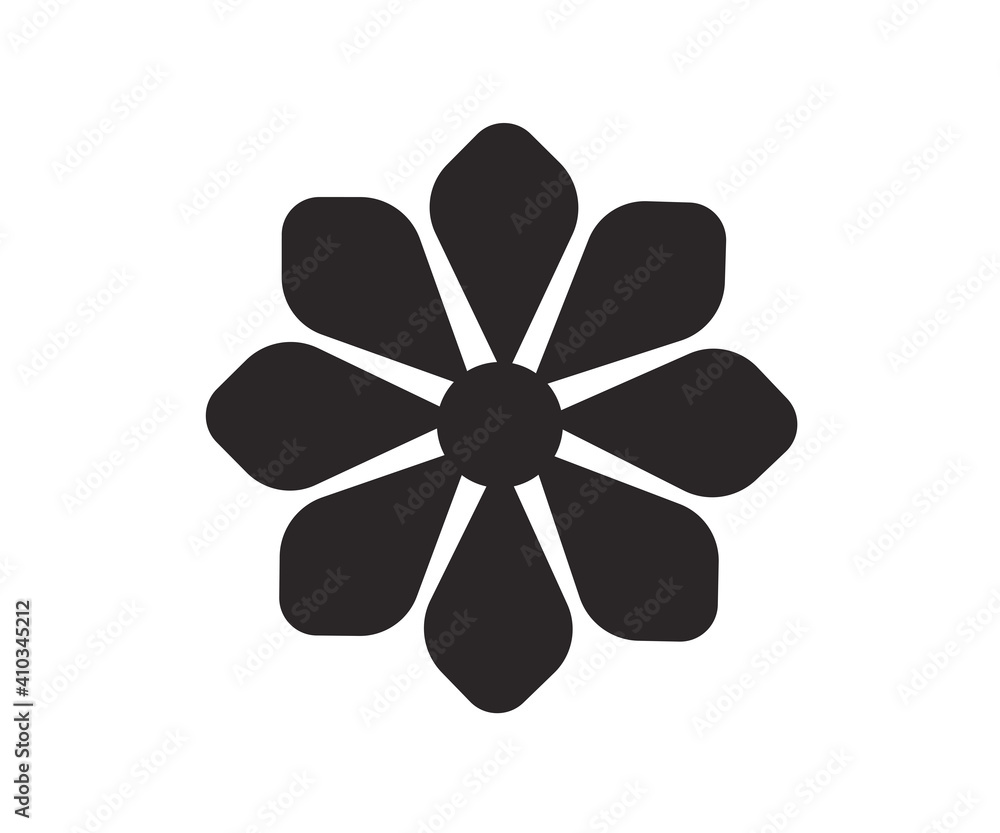 Design icons vector illustration of a flower (chamomile). Design icons vector illustration of a flower (chamomile).