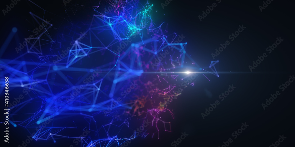 Abstract technology connect line background with light effect Abstract technology connect line background with light effect