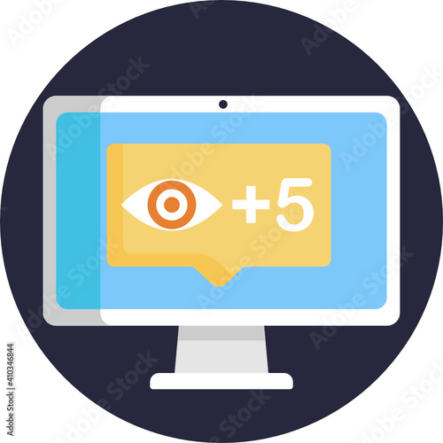 Micro influencer and blog line icon