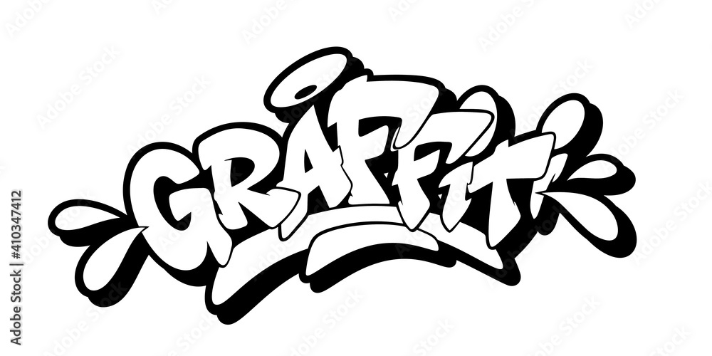 Graffiti font in graffiti style. Vector illustration. Graffiti font in graffiti style. Vector illustration.