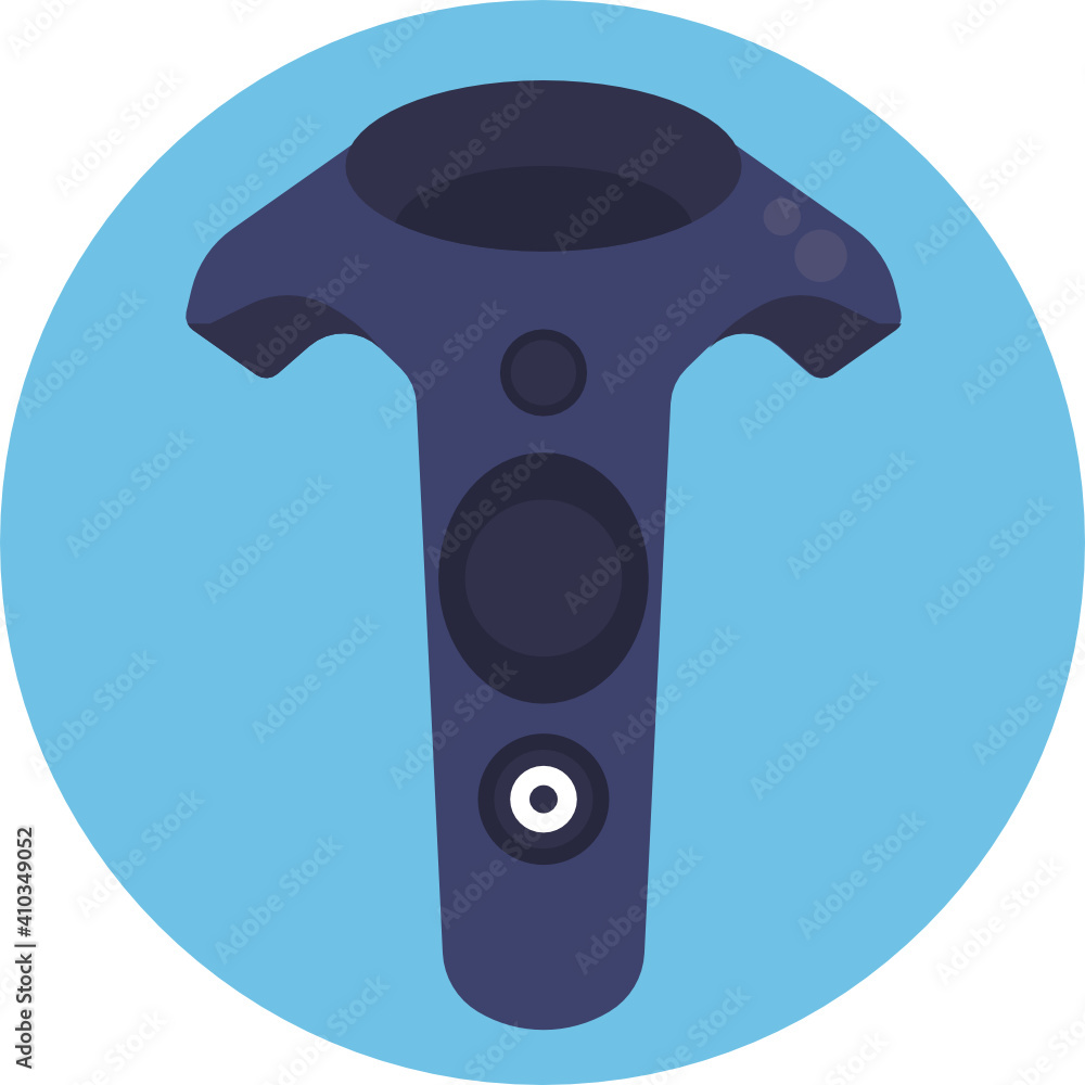 Augmented reality line icon. VR simulation icon. Virtual simulation device. Vector